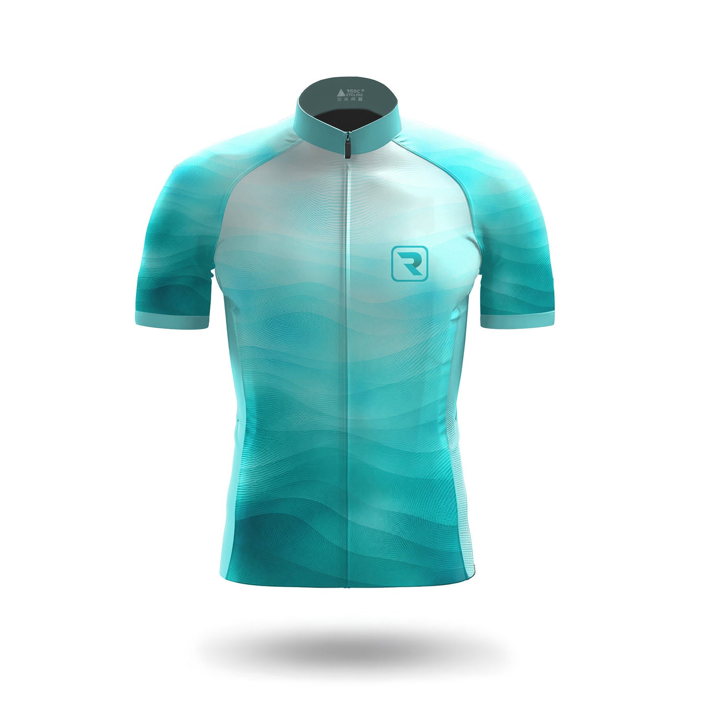Teal Wave Men's Short Sleeve Cycling Kit