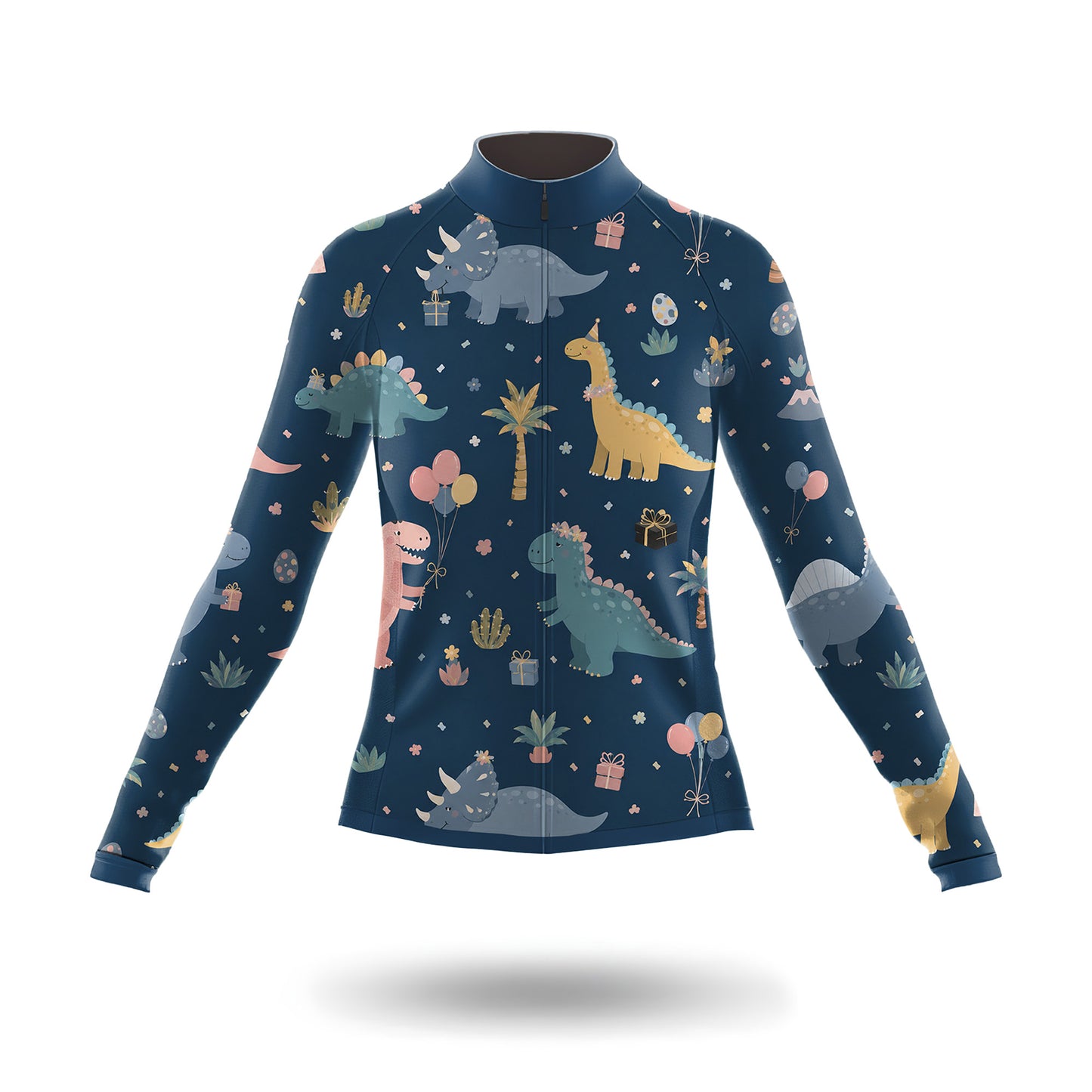 Dinosaur Pattern Women's Long Sleeve Cycling Kit