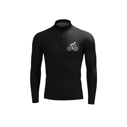 Basic Black Men's Long Sleeve Cycling Kit