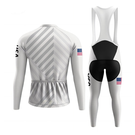 USA Men's Long Sleeve Cycling Kit