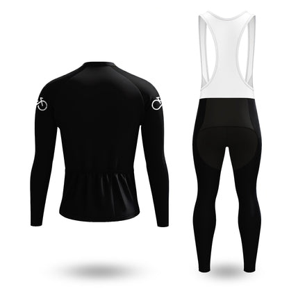 Bike Forever black Men's Long Sleeve Cycling Kit