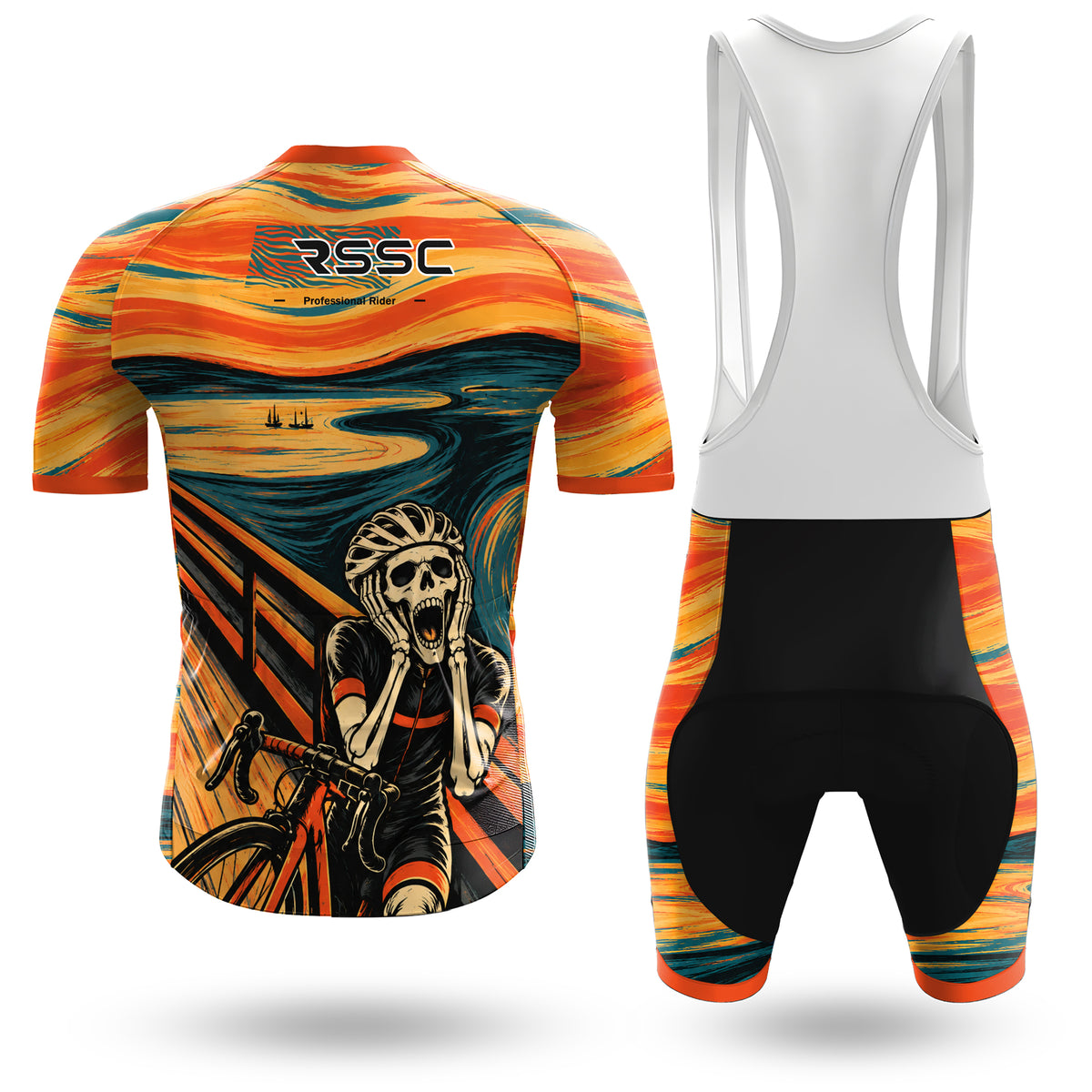 Golden Airds Herren-Radtrikot mit kurzen Ärmeln