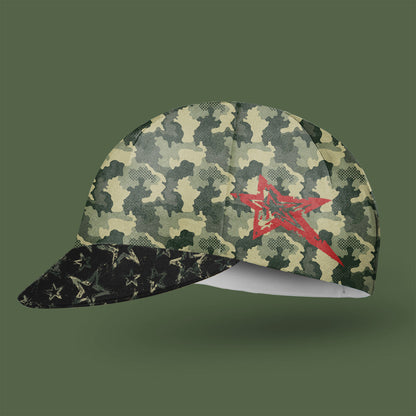 Camouflage Stars Cycling Cap