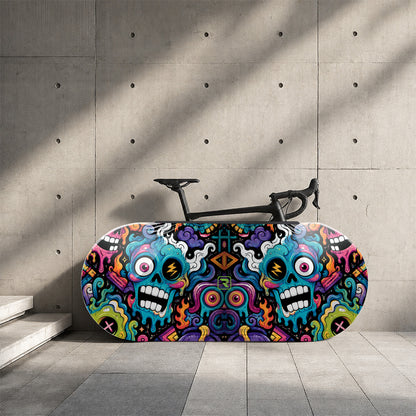 Alien Creatures Multicolor  Bicycle Wheels Cover