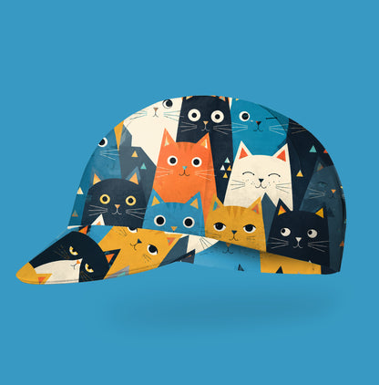 Cartoon Cat Cycling Cap