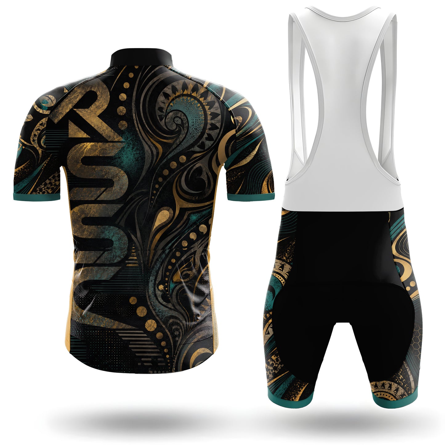 Gilded Vortex Men's Short Sleeve Cycling Kit