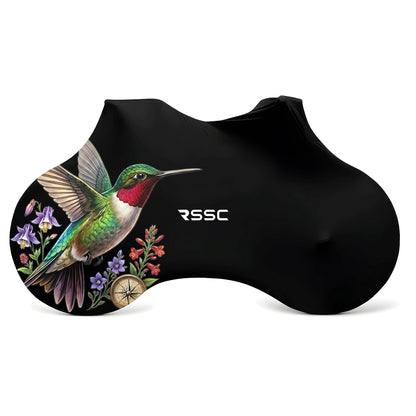 Hummingbird Among Flowers Bicycle Full Cover