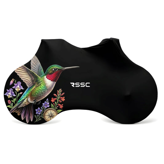 Hummingbird Among Flowers Bicycle Full Cover