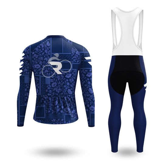 Indigo Poppy Men's Long Sleeve Cycling Kit