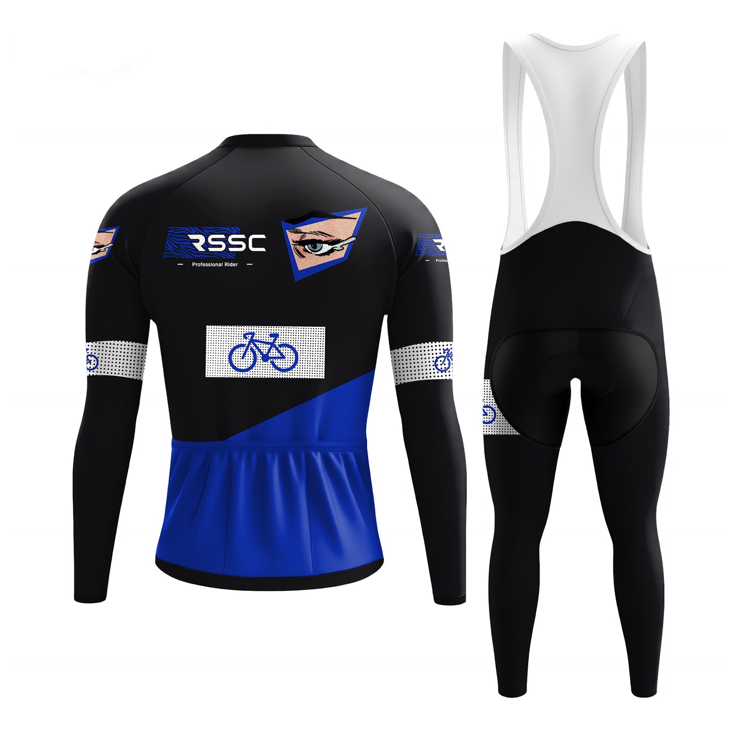 Blue Tear Men's Long Sleeve Cycling Kit