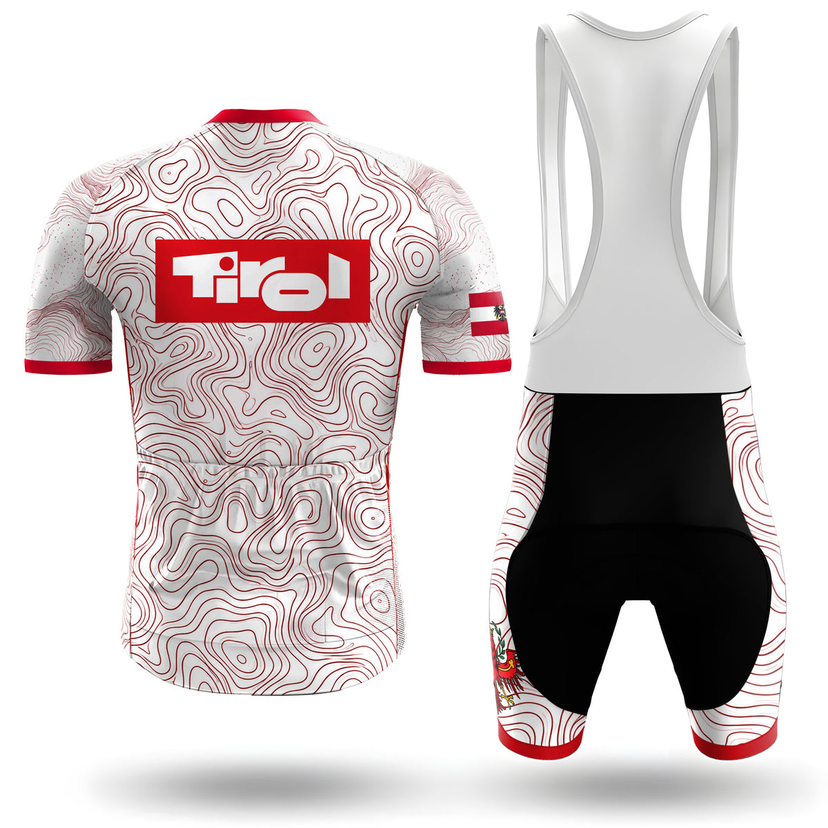 Kurzarm-Radtrikot für Herren „Belgian Surrealismus“