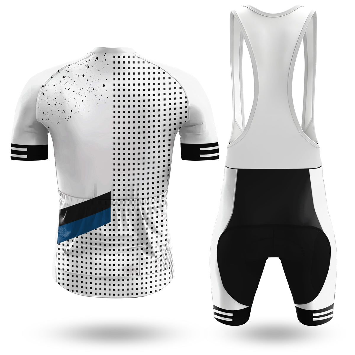 White Classic Men's Short Sleeve Cycling Kit