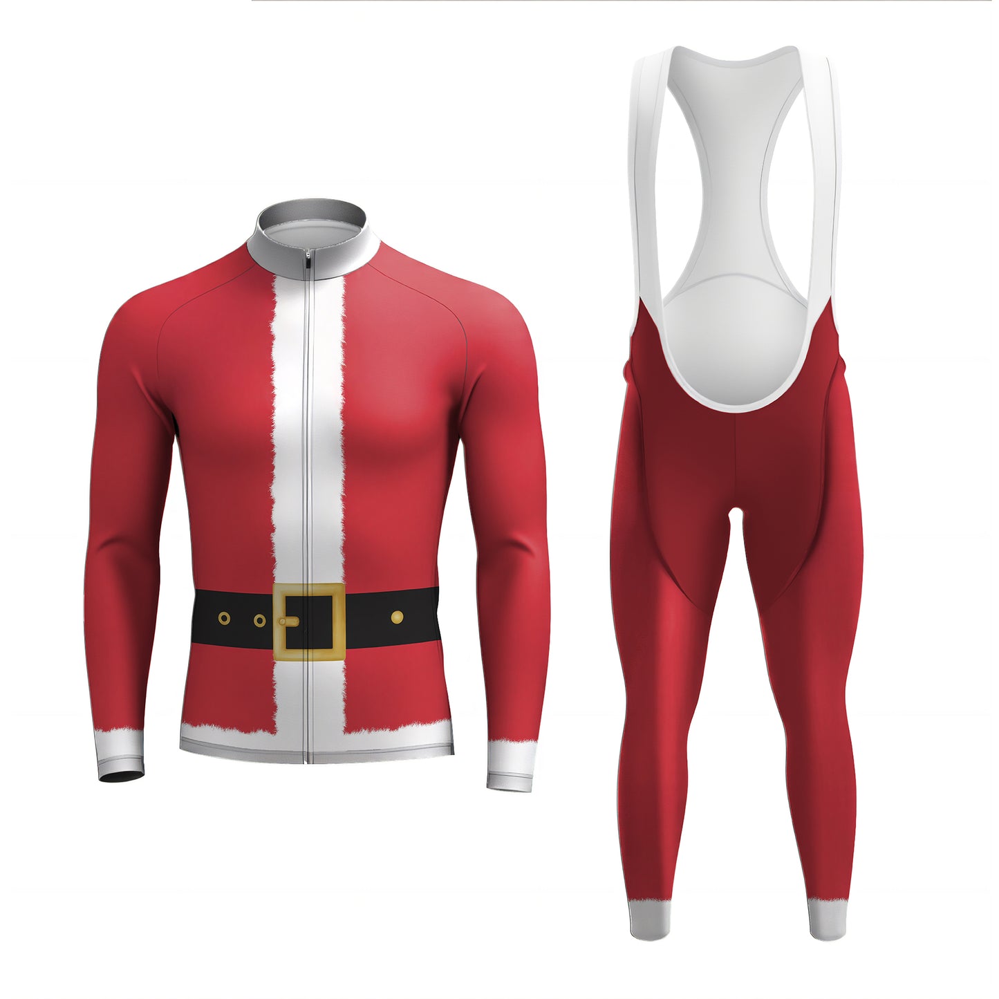 Santa Claus costume Men's Long Sleeve Cycling Kit