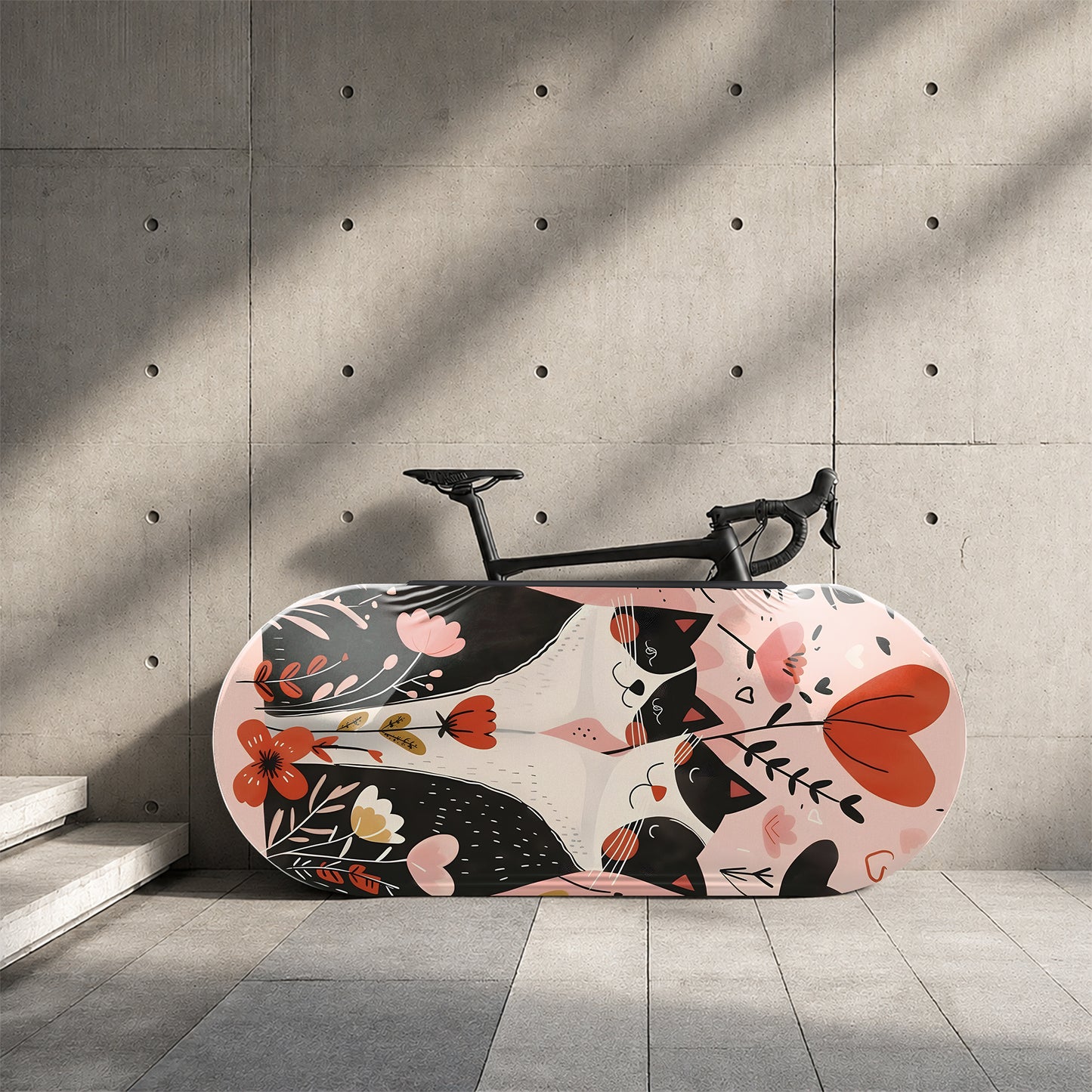 Cat In Love Bicycle Wheels Cover