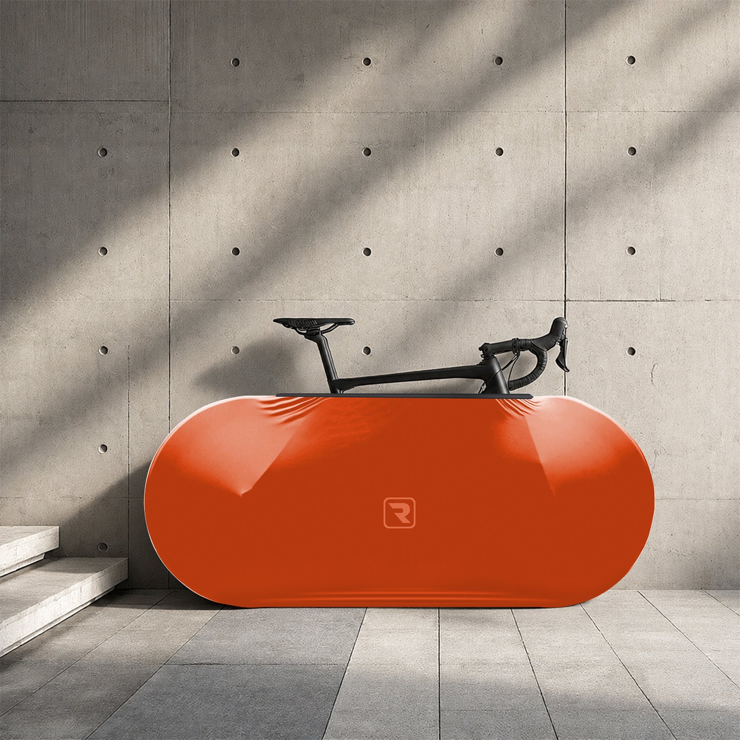 Orange Bicycle Wheels Cover
