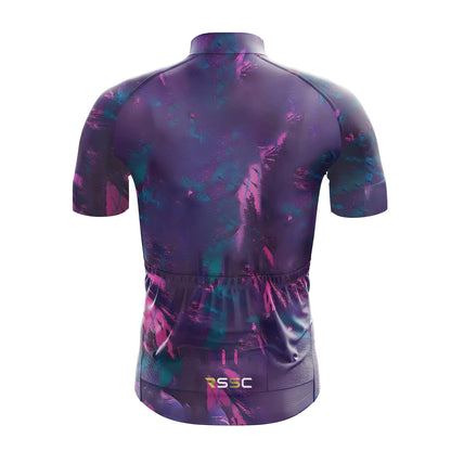 Purple Gradient Men's Cycling Kit
