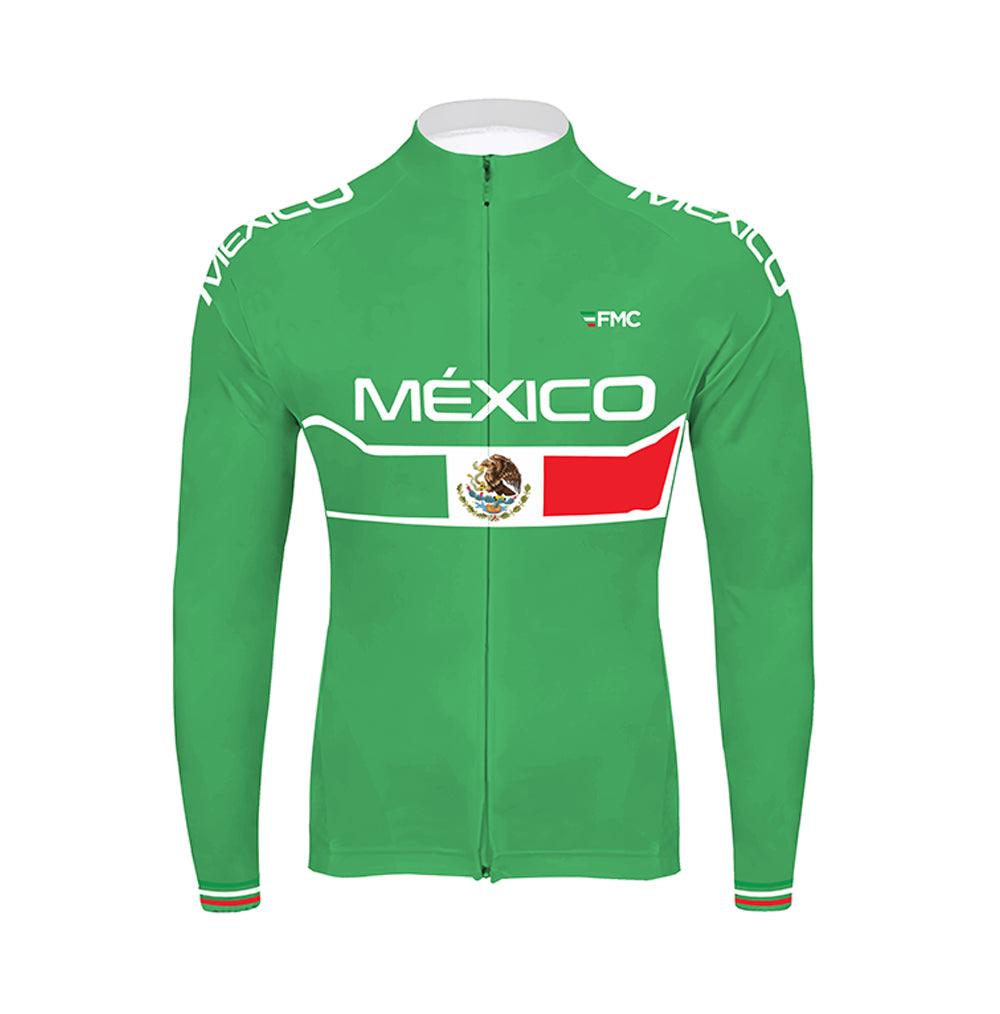 Mexico National Team Cycling Jersey 2025 Set Cycling Clothing Men's Road Long Sleeve Cycling Kit