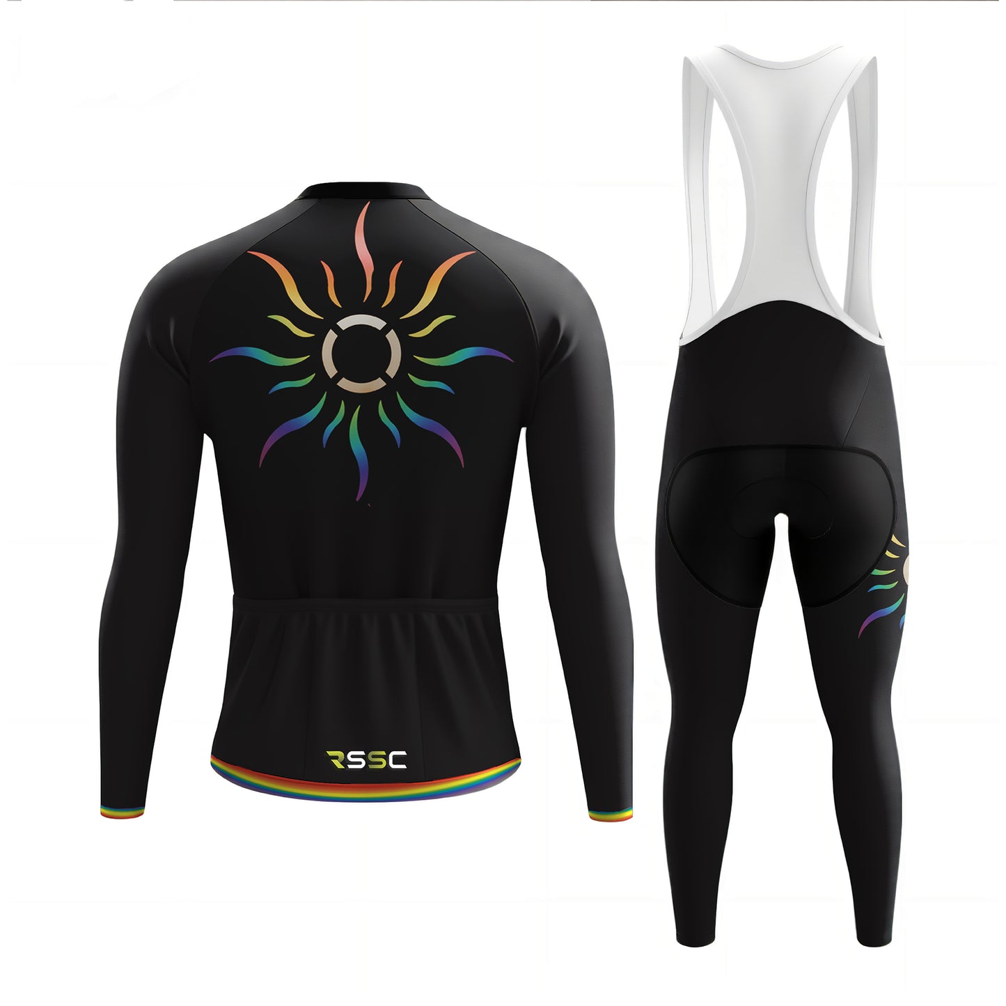 Bike And Smile Langarm-Fahrradset für Herren