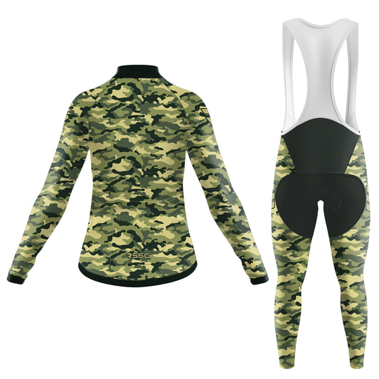 Olive Terrain Women's Long Sleeve Cycling Kit
