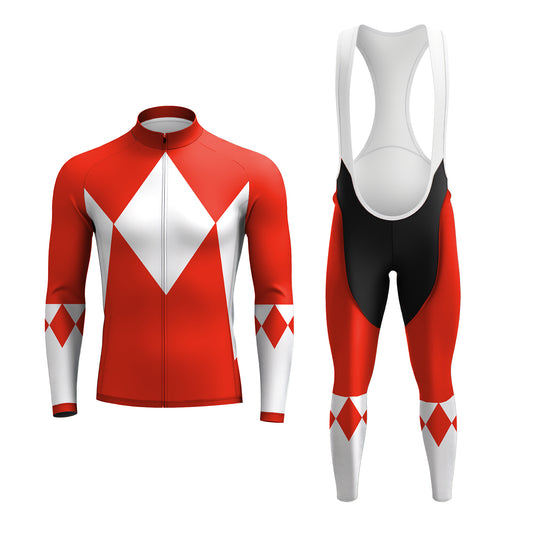 Power Rangers Red Ranger Men's Long Sleeve Cycling Kit