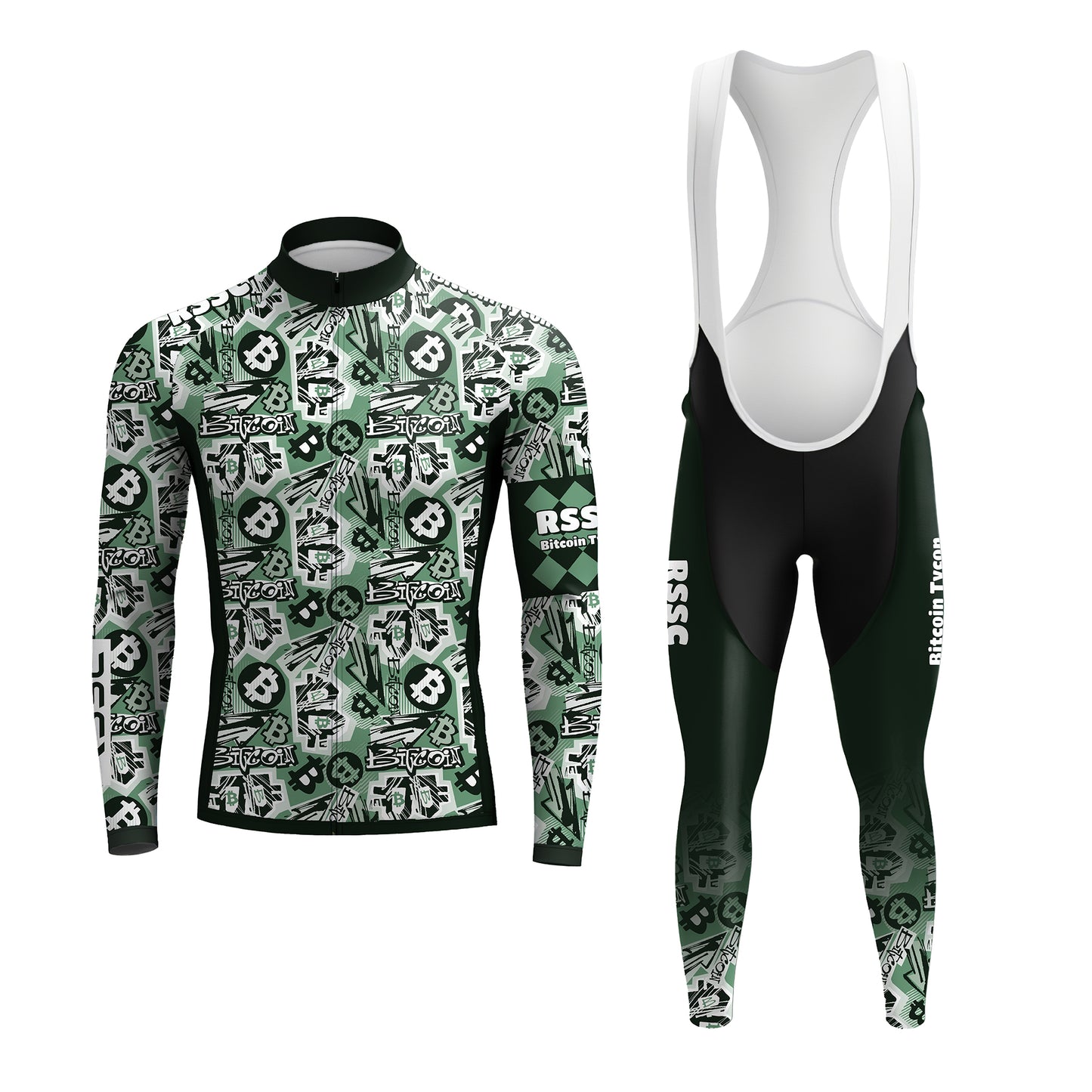 RSSC Bitcoin Graffiti Men's Long Sleeve Cycling Kit