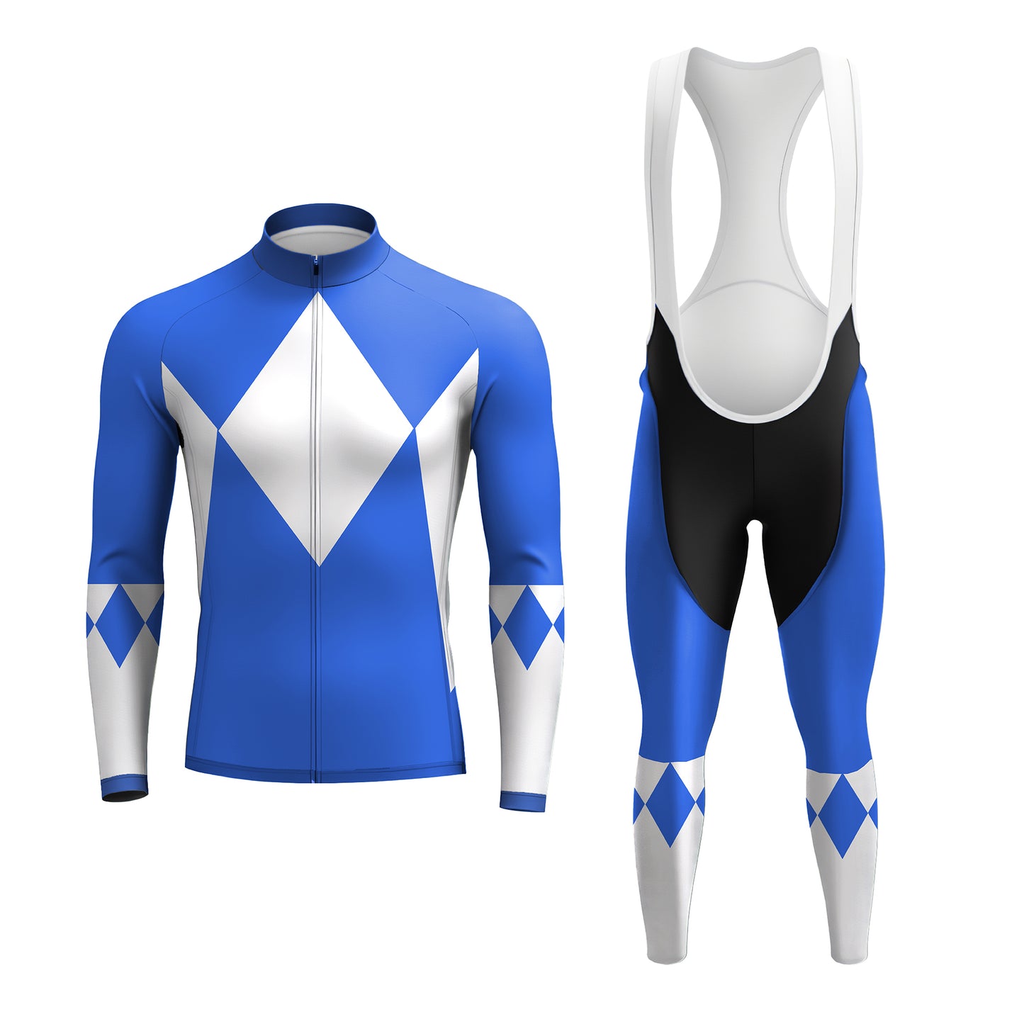 Cycling Rangers Blue Men's Long Sleeve Cycling Kit