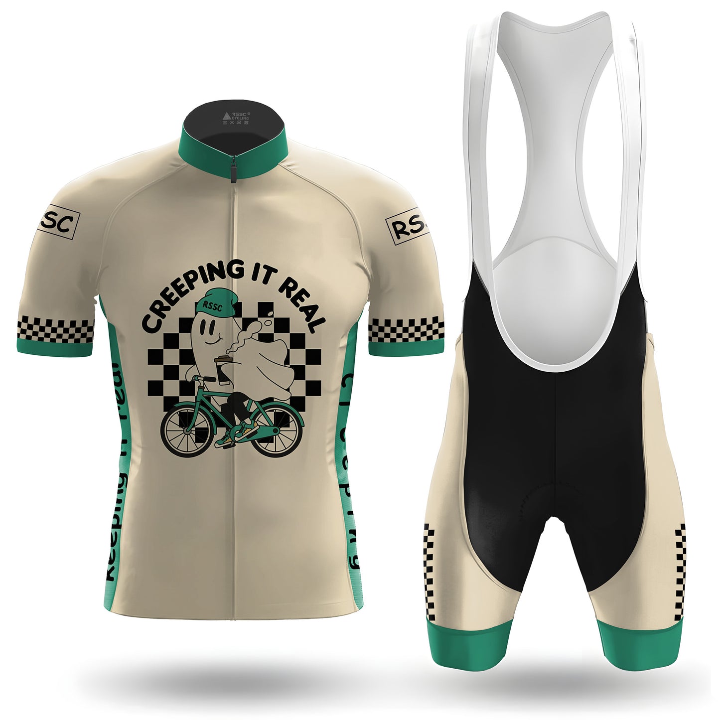 CREEPING IT REAL Men's Short Sleeve Cycling Kit