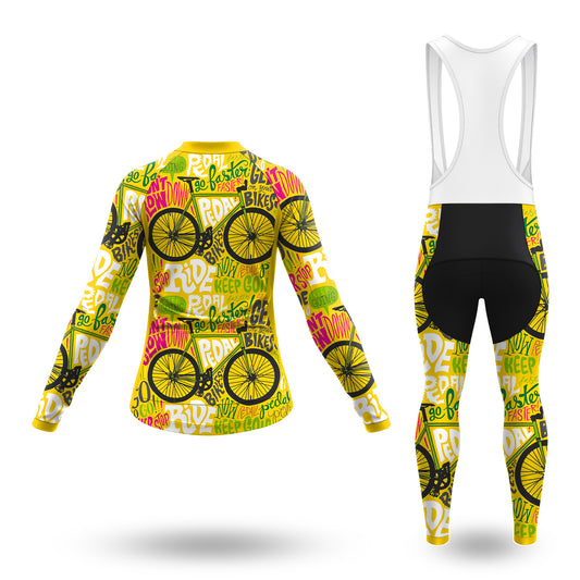 Never Stop Riding Women's Long Sleeve Cycling Kit