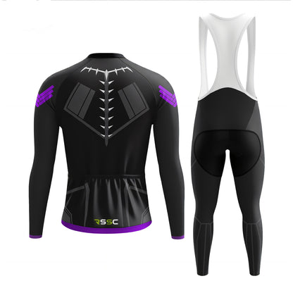 Vibranium Battle Suit Men's Long Sleeve Cycling Kit