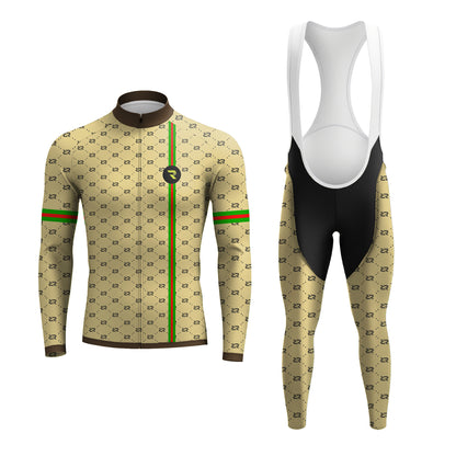 Emerald Stripe Men's Long Sleeve Cycling Kit
