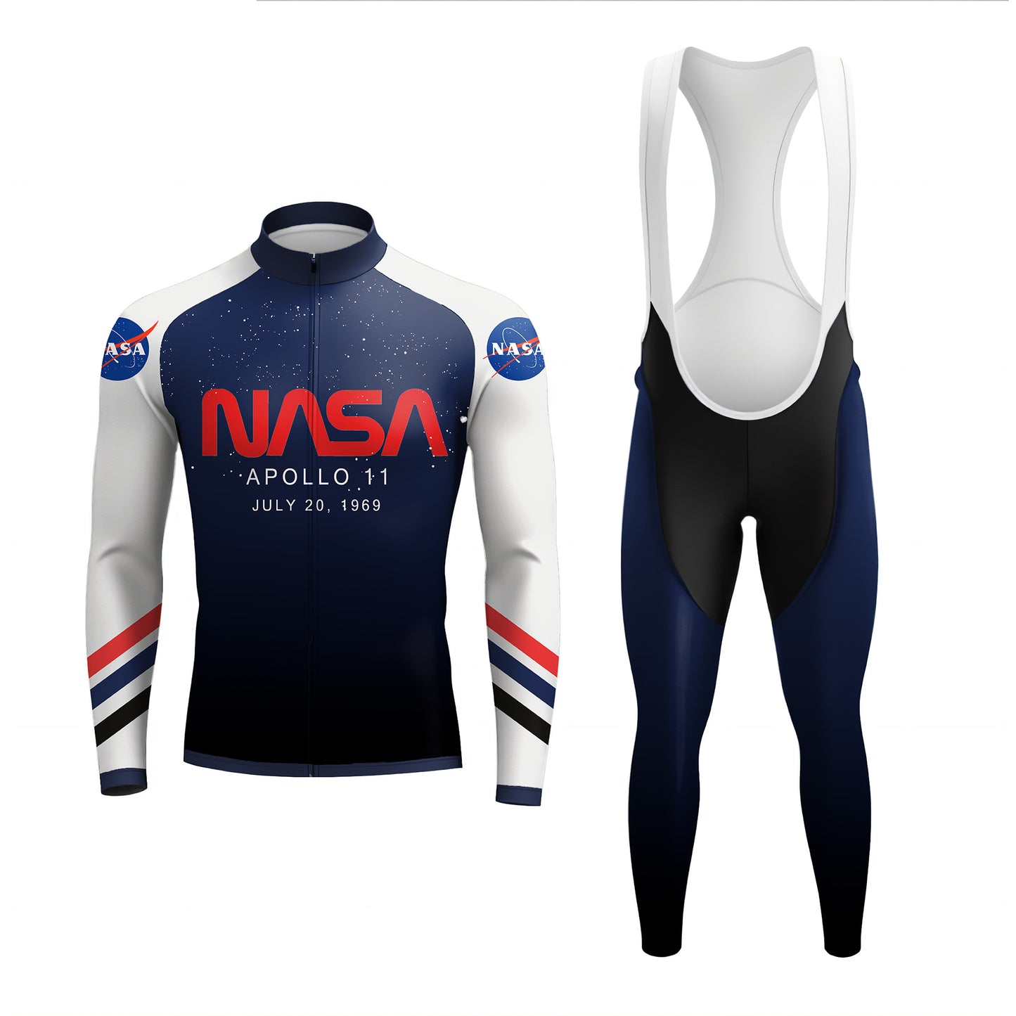 Bike And Smile Langarm-Fahrradset für Herren