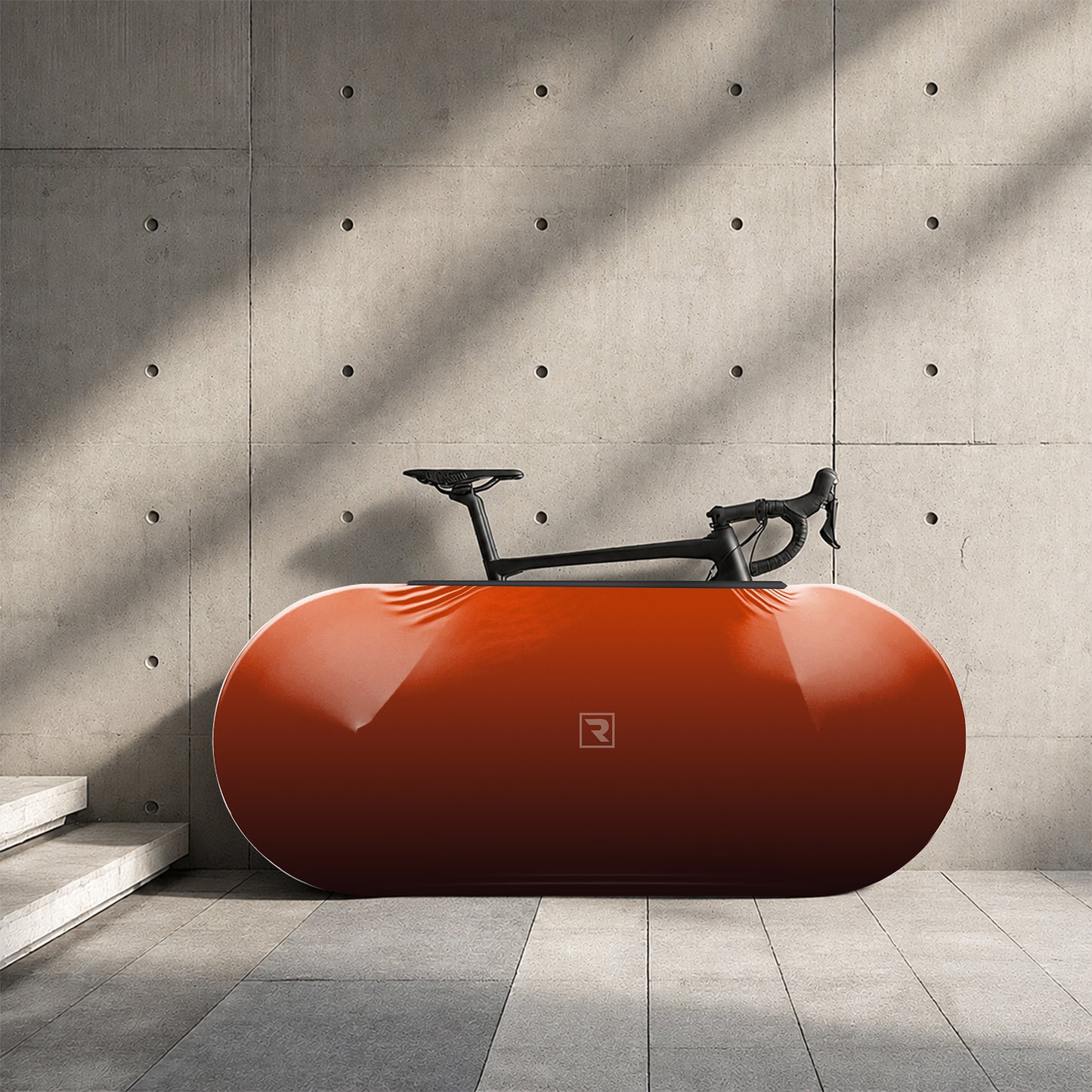 Orange Gradient Bicycle Wheels Cover