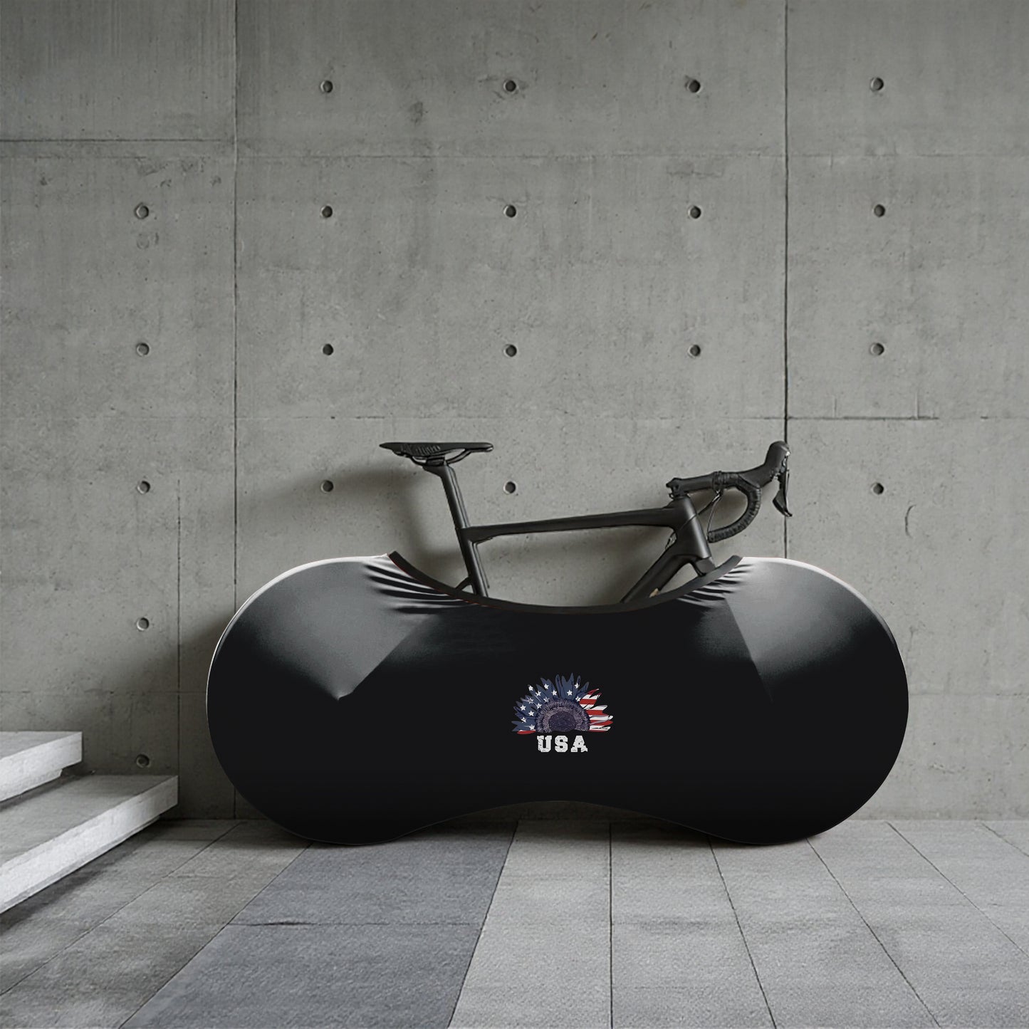 Sunflower Patriot USA Bicycle Wheels Cover