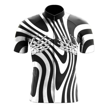 Two Skull Handprint Crops Men's Cycling Kit