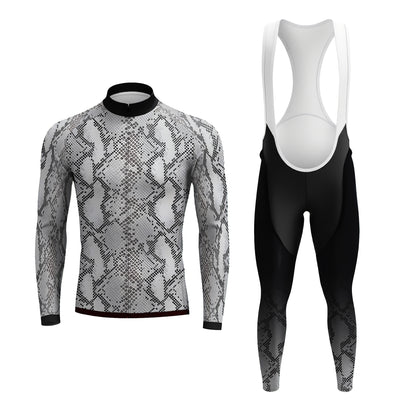 Python-like pattern Men's Long Sleeve Cycling Kit