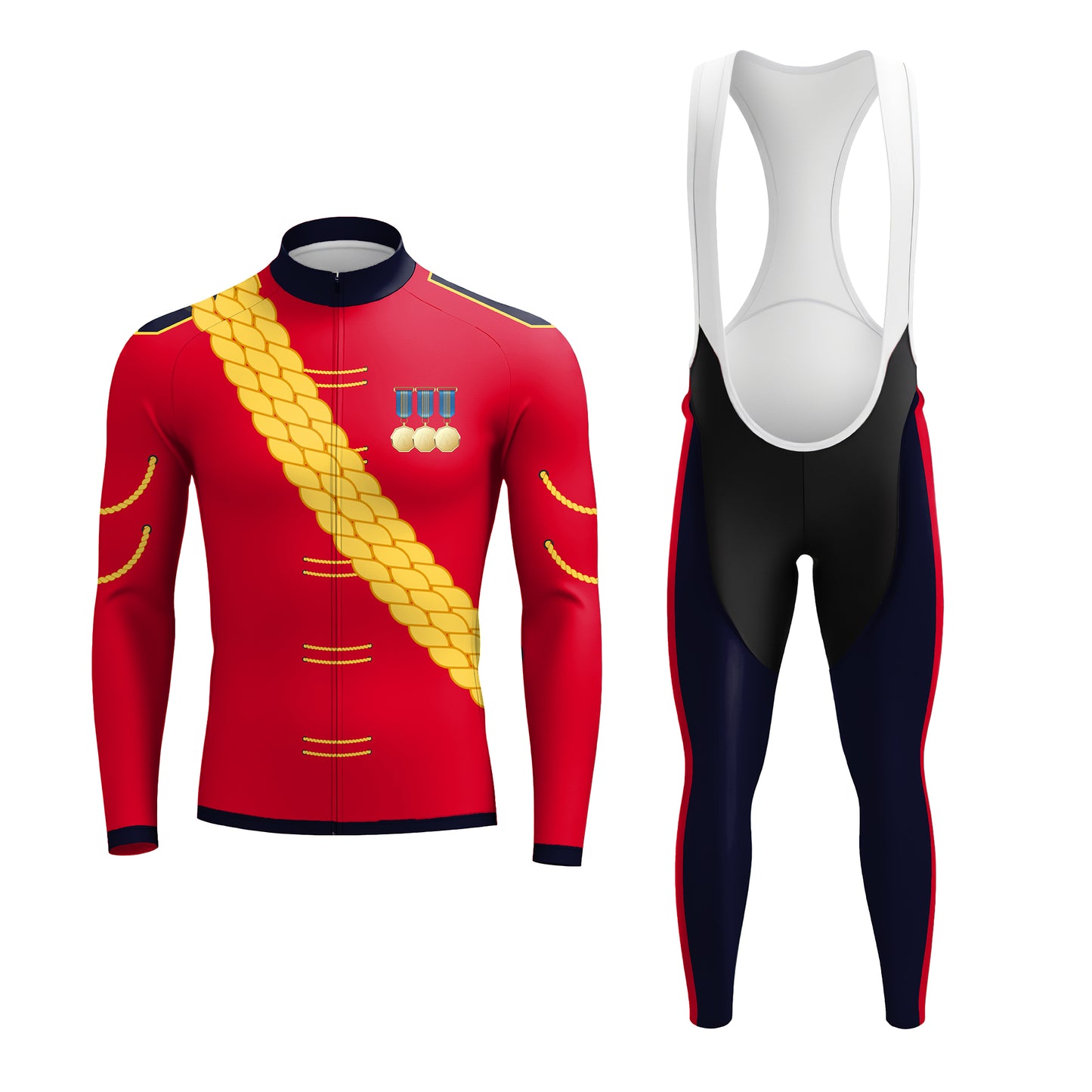 Scarlet Sentinel Men's Long Sleeve Cycling Kit