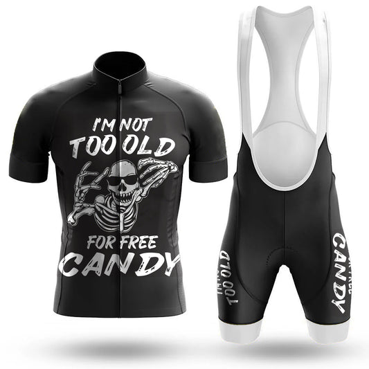 Not Too Old For Free Candy Halloween Shirt Skeleton Costume Men's Cycling Kit