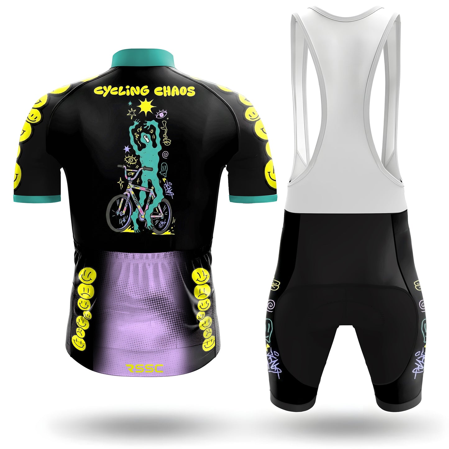 CYCLIST CHAOS Men's Short Sleeve Cycling Kit