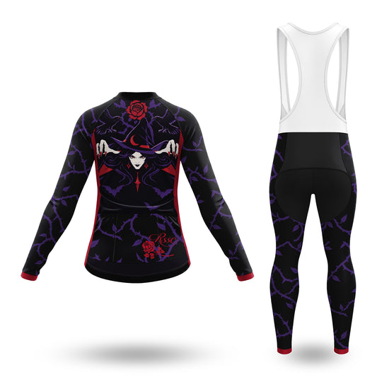 Completo da ciclismo da donna a maniche lunghe Colorful Abstract Movement
