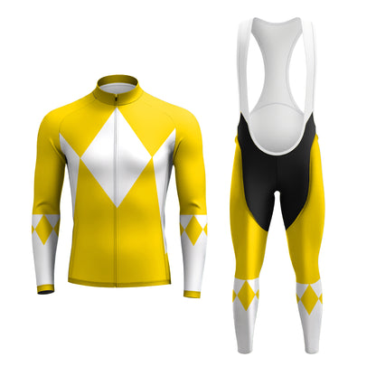 Power Rangers Yellow Ranger Men's Long Sleeve Cycling Kit