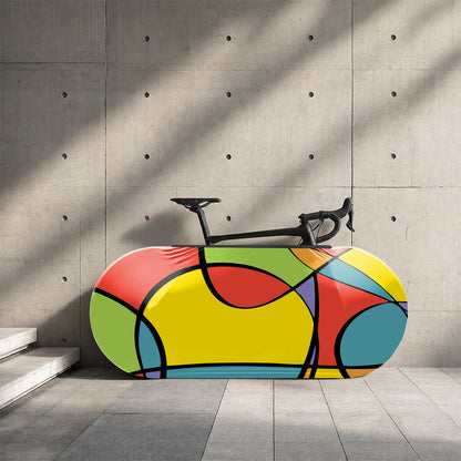 Abstract Bicycle Wheels Cover