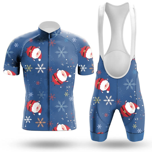 Men's Short Sleeve Cycling Jersey Christmas Cartoon Pictures | RSSC Premium Cycling Kit with Moisture Wicking Fabric