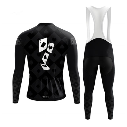 The Midnight Ace Men's Long Sleeve Cycling Kit