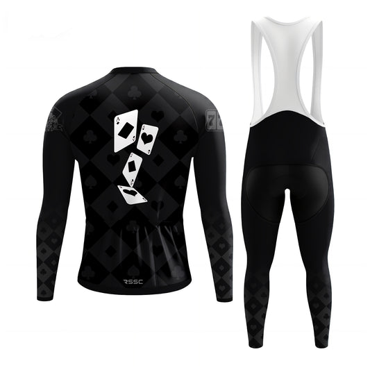 The Midnight Ace Men's Long Sleeve Cycling Kit