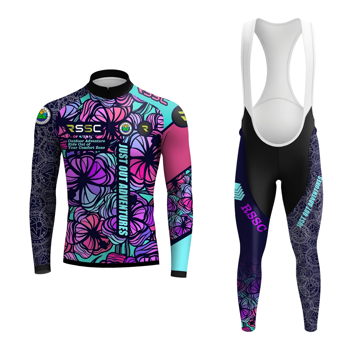 JUST OUT ADVENTURES Men's Long Sleeve Cycling Kit