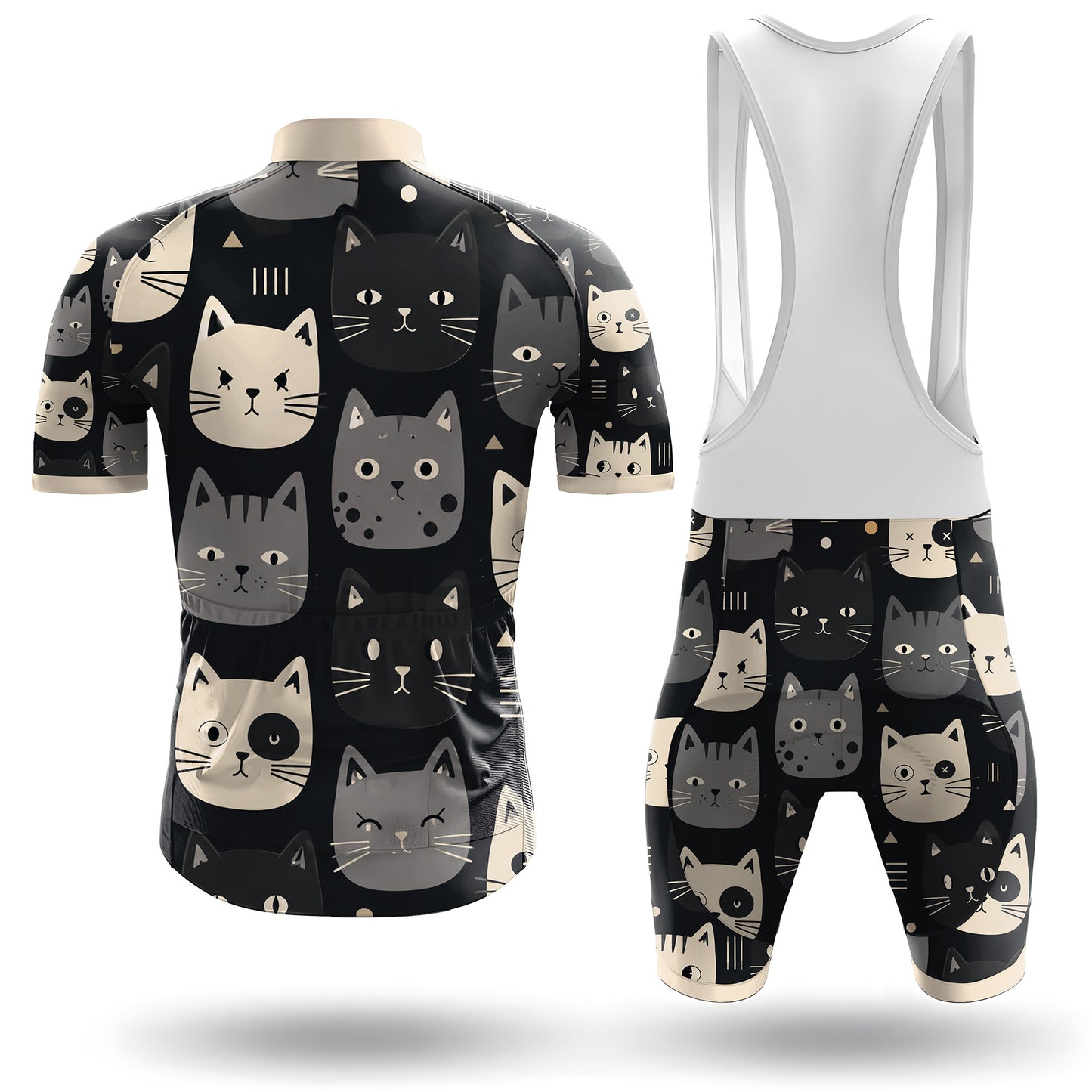 Happy Emoticon Cat Men's Cycling Kit