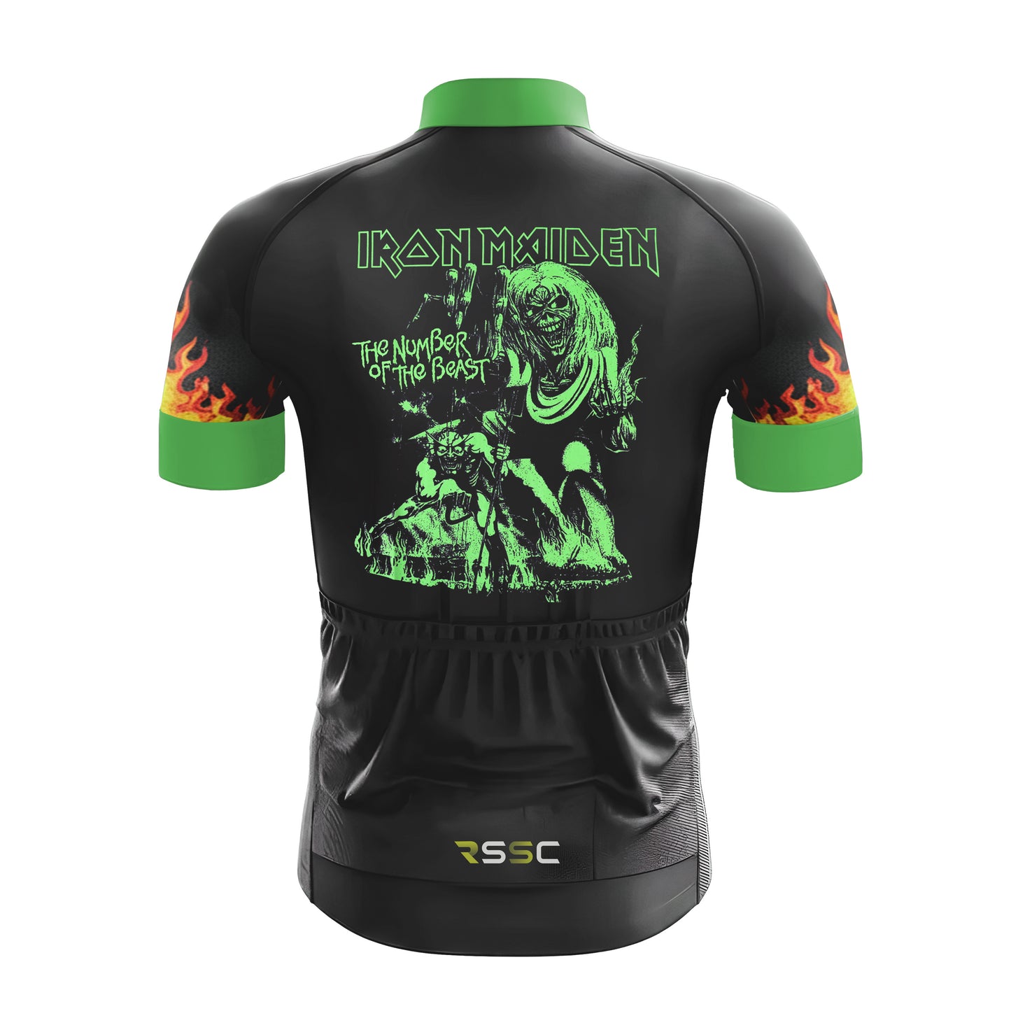Green The Number Of The Beast Men's Cycling Kit