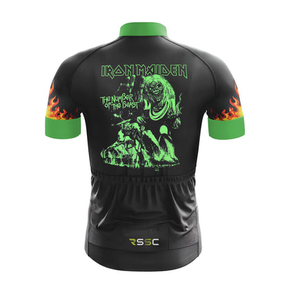 Green The Number Of The Beast Men's Cycling Kit