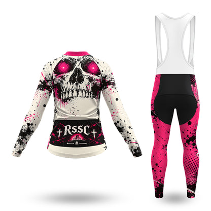 Conjunto ciclista de manga larga para mujer Colorful Abstract Movement