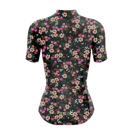 Small Colorful Flowers Women's Short Sleeve Cycling Kit